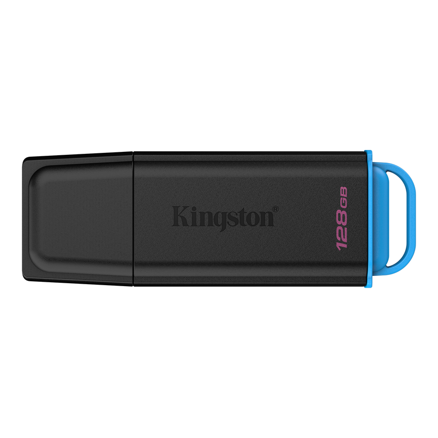 Kingston 128GB Portable USB 3.2 Gen 1 DataTraveler Exodia Black/Blue