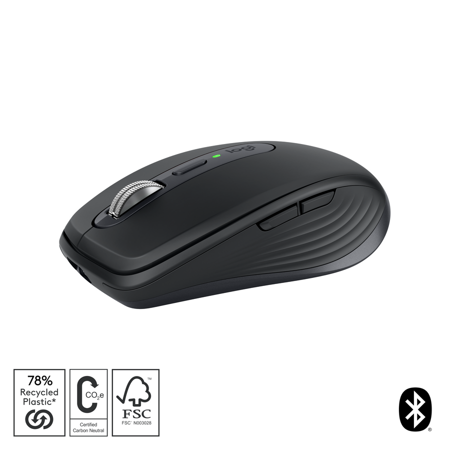 Logitech MX Anywhere 3S Wireless Mouse - Graphite 8K DPI sensor,…