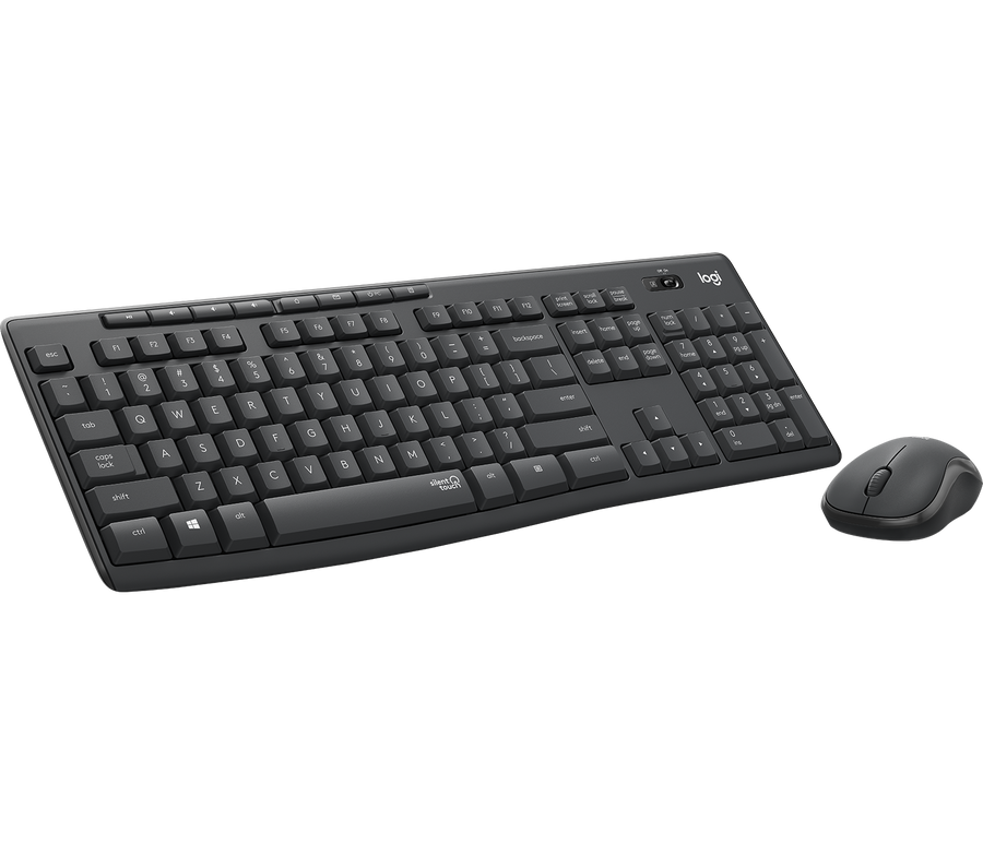 Logitech MK295 Wireless Silent Keyboard and Mouse Combo - Black…