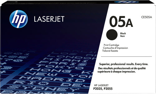 HP 05A LaserJet P2035/P2055 Black Print Cartridge Prints…