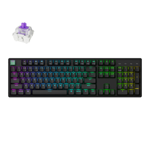 Keychron K10 HE 100% Hot-Swap Gateron Dbl-Rail Nebula Switch RGB…