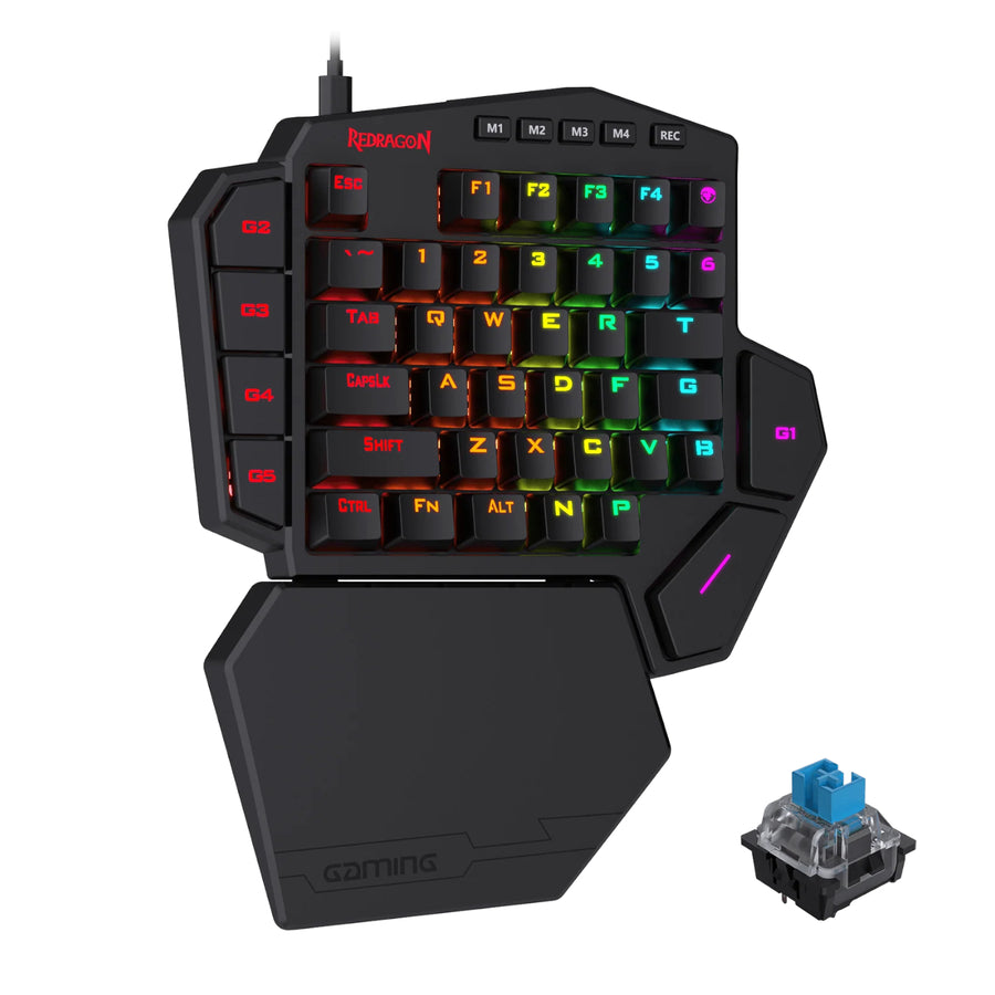 Redragon K585 DITI ELITE PRO RGB 40% Wireless Mechanical Gaming Keyboard - Blue Switches