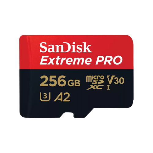 Sandisk Extreme Pro 256GB 4K Video MicroSDXC Card with Adapter