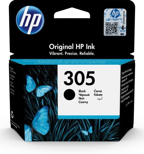 HP #305 Black Original Ink Cartridge - HP 2720/4120