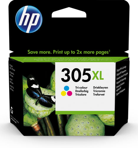 HP #305XL High Yield Tri-color Original Ink Cartridge - HP 2720/4120