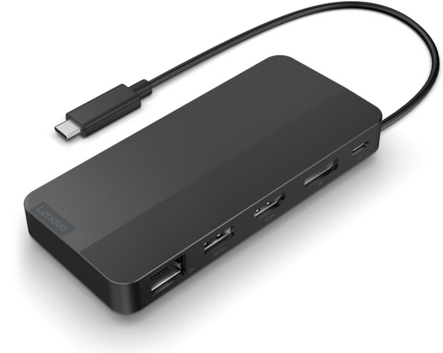 Lenovo USB-C Dual Display Travel Dock with 100W Adapter The Lenovo… (40B90100SA)