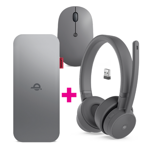 Lenovo Go Wired ANC Headset AND Lenovo Go Wireless Mobile Power…