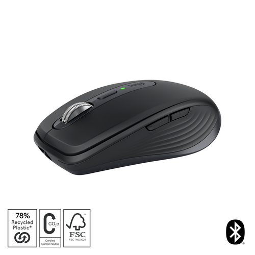 Logitech MX Anywhere 3S Wireless Mouse - Graphite 8K DPI sensor,…