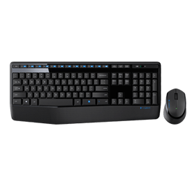 Logitech MK345 Wireless Keyboard and Mouse Combo with Palm Rest.…