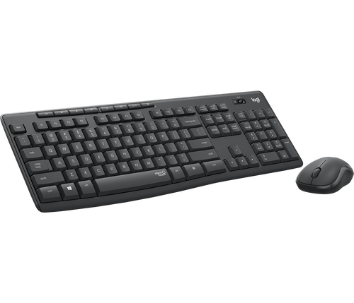 Logitech MK295 Wireless Silent Keyboard and Mouse Combo - Black…