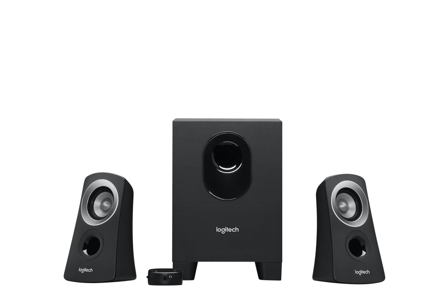Logitech 2.1 system with 25W RMS power and compact down-firing…