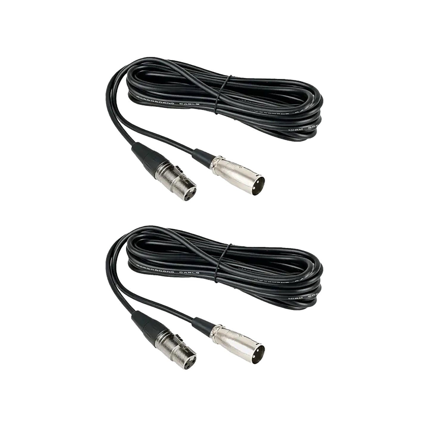 NearStream Balanced XLR Male to Female Microphone Cable 2m - 2 pack