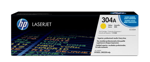 HP 304A Color LaserJet CP2025 Yellow Print Toner Cartidge Prints…