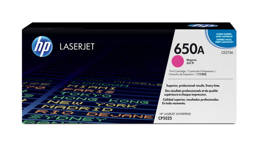 HP 650A Color LaserJet CP5525 Magenta Print Toner Cartridge Prints…