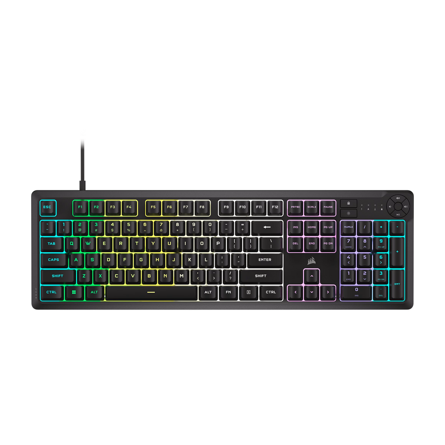 Corsair K55 CORE RGB Gaming Keyboard - Black