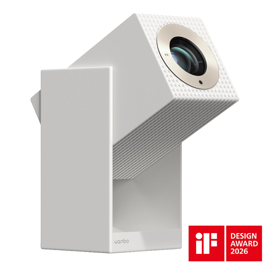 Wanbo Cube 2 Pro – 1080P 500ANSI Android 11 Smart Home Theatre Projector – White