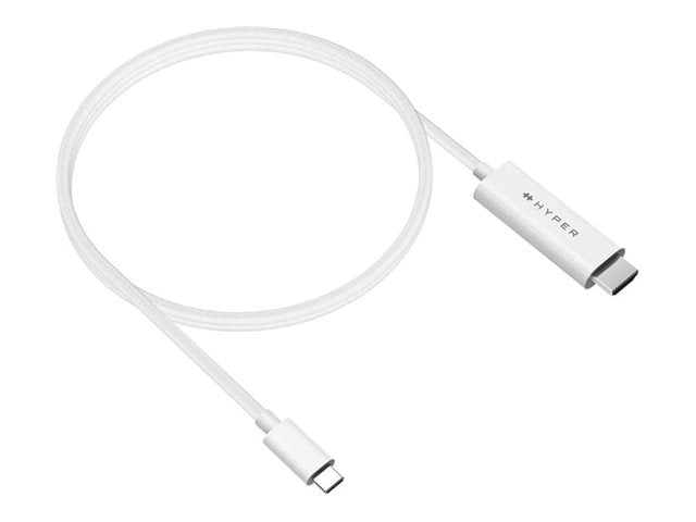 Targus - Hyper 4K USB-C to HDMI Cable - White Share 4K60Hz Content…