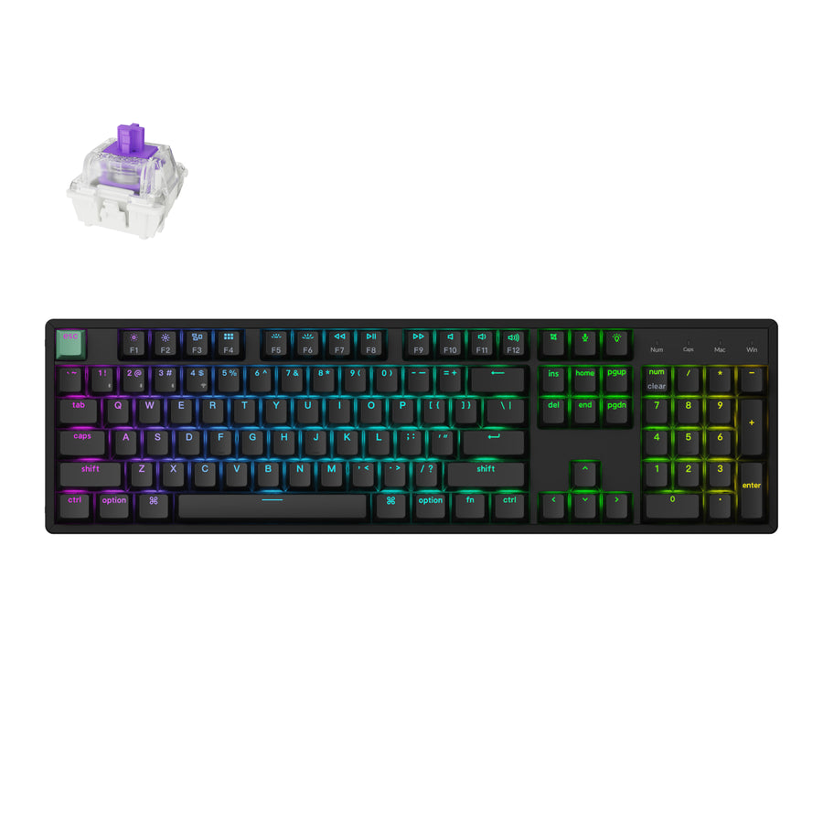 Keychron K10 HE 100% Hot-Swap Gateron Dbl-Rail Nebula Switch RGB…