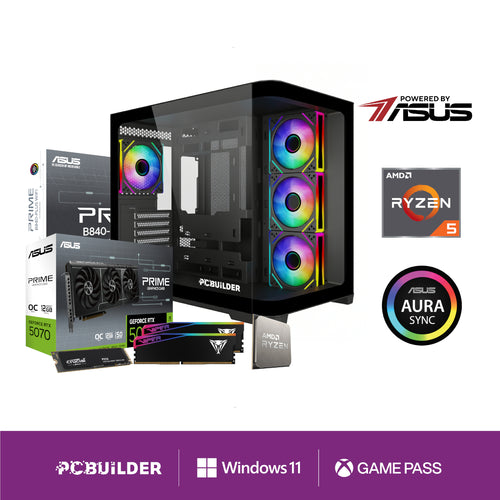 PCBuilder Ryzen 5 7600 MAVERICK Windows 11 Gaming PC (PCB_MAVERICK_02)