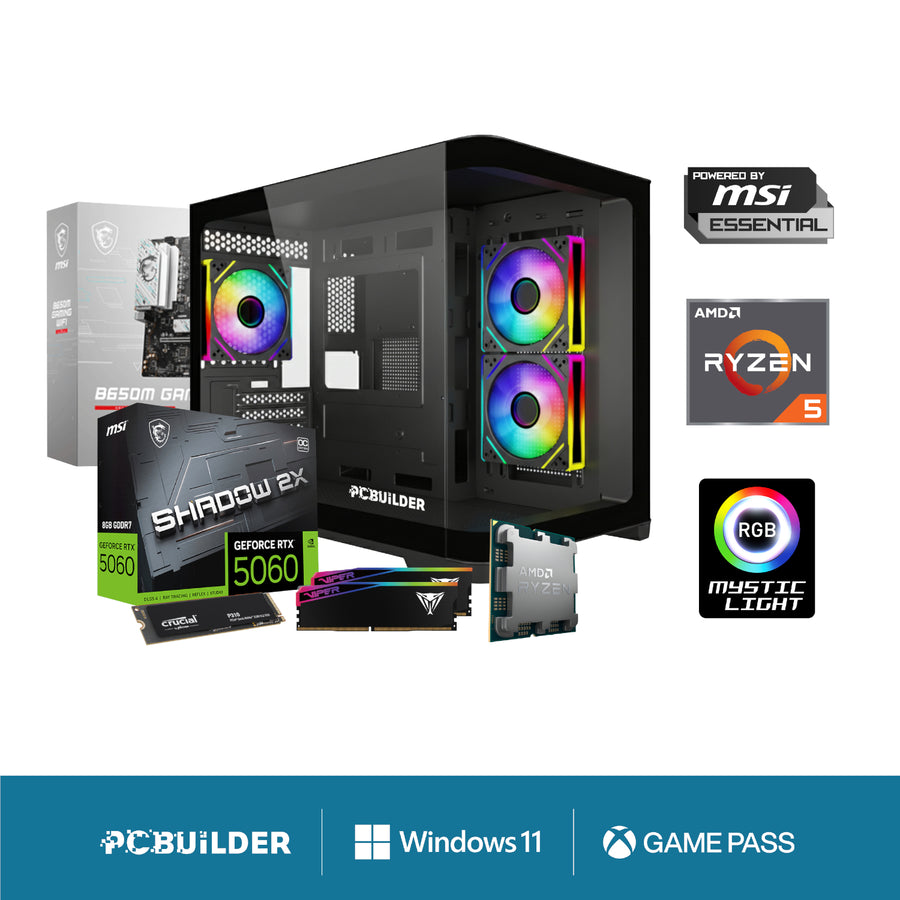 PCBuilder Ryzen 5 7600 SPECIALIST Windows 11 Gaming PC (PCB_SPECIALIST_07)