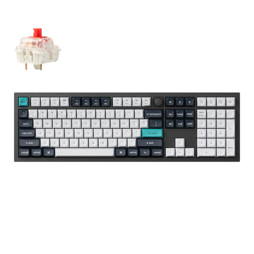 Keychron Q6 Max 100% Full Assembled Knob Red Switch Hot-Swap…