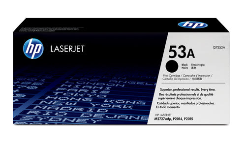 HP 53A LaserJet P2015 Black Print Cartridge Prints approximatetly 3…
