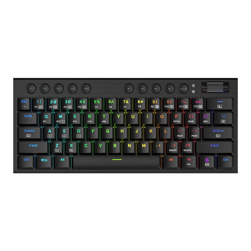 REDRAGON Horus Mini Pro 61Key Wireless Bluetooth Red Switch RGB Low…