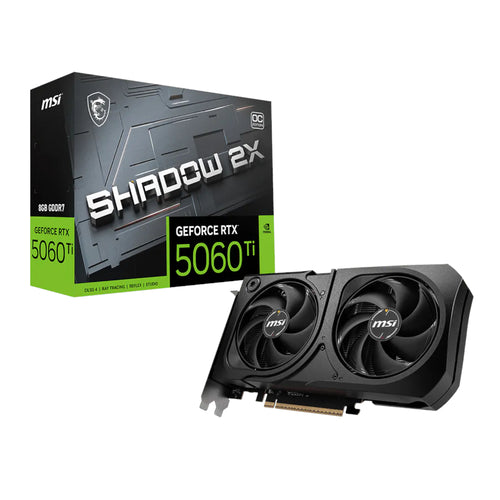 MSI GeForce RTX 5060 Ti SHADOW 2X OC PLUS 128-bit GDDR7 8GB…