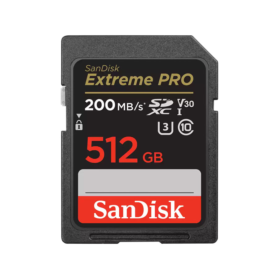 SanDisk Extreme Pro SD UHS I Card for 4K Video 512GB