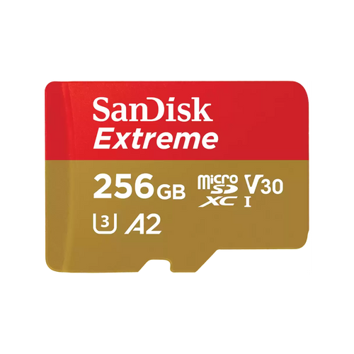 SanDisk Extreme microSDXC 256GB UHS-I Card for 4K Video