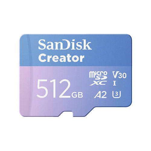 SanDisk Creator microS Card UHS-I 512GB + Adapter