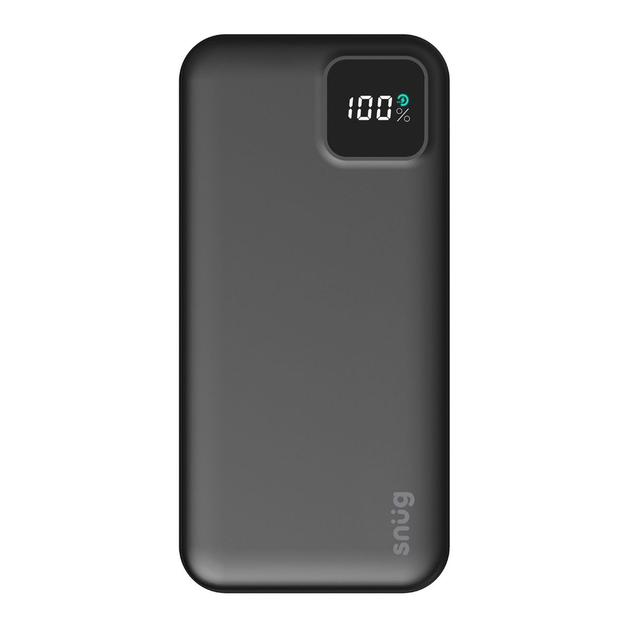 Snug Square Digital PD Powerbank - 10000mAh Powered by a lithium… (SNPB-10000PD-SQ)