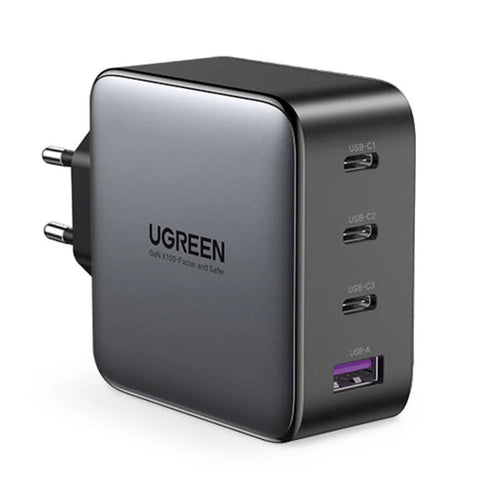 Ugreen 4 Port GaN PD Home Charger - 100W Type-C port with Power… (UG-CD226-40747)