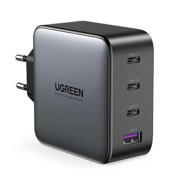 Ugreen 4 Port GaN PD Home Charger - 100W Type-C port with Power… (UG-CD226-40747)